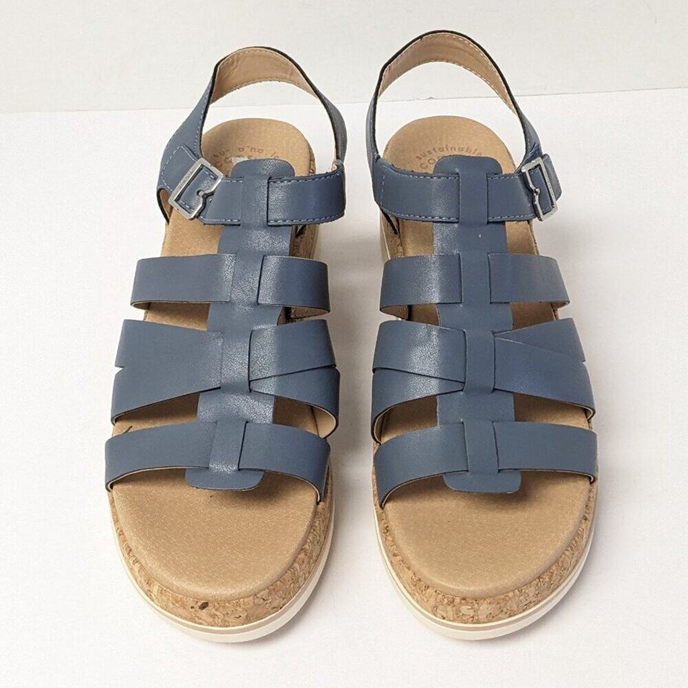 Dr. Scholl's Only You Platform Sandals, Navy, Women's 11 - Picture 3 of 6